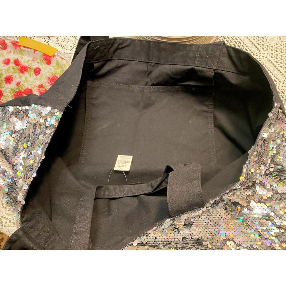 Vintage Sequin Tote Bag – Victoria’s Secret PINK – New With Tags - Picture 9 of 9